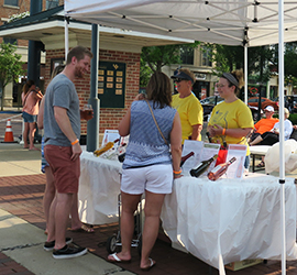 Volunteers at the Wine and Craft Beer Festival